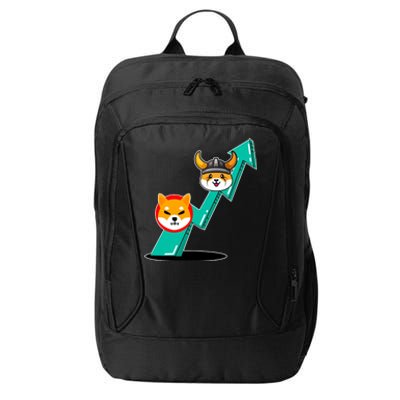 Shiba To The Moon Chart City Backpack