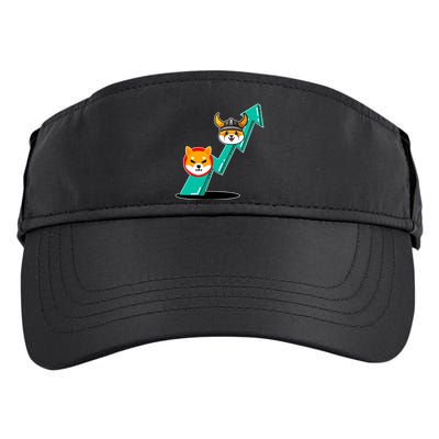 Shiba To The Moon Chart Adult Drive Performance Visor