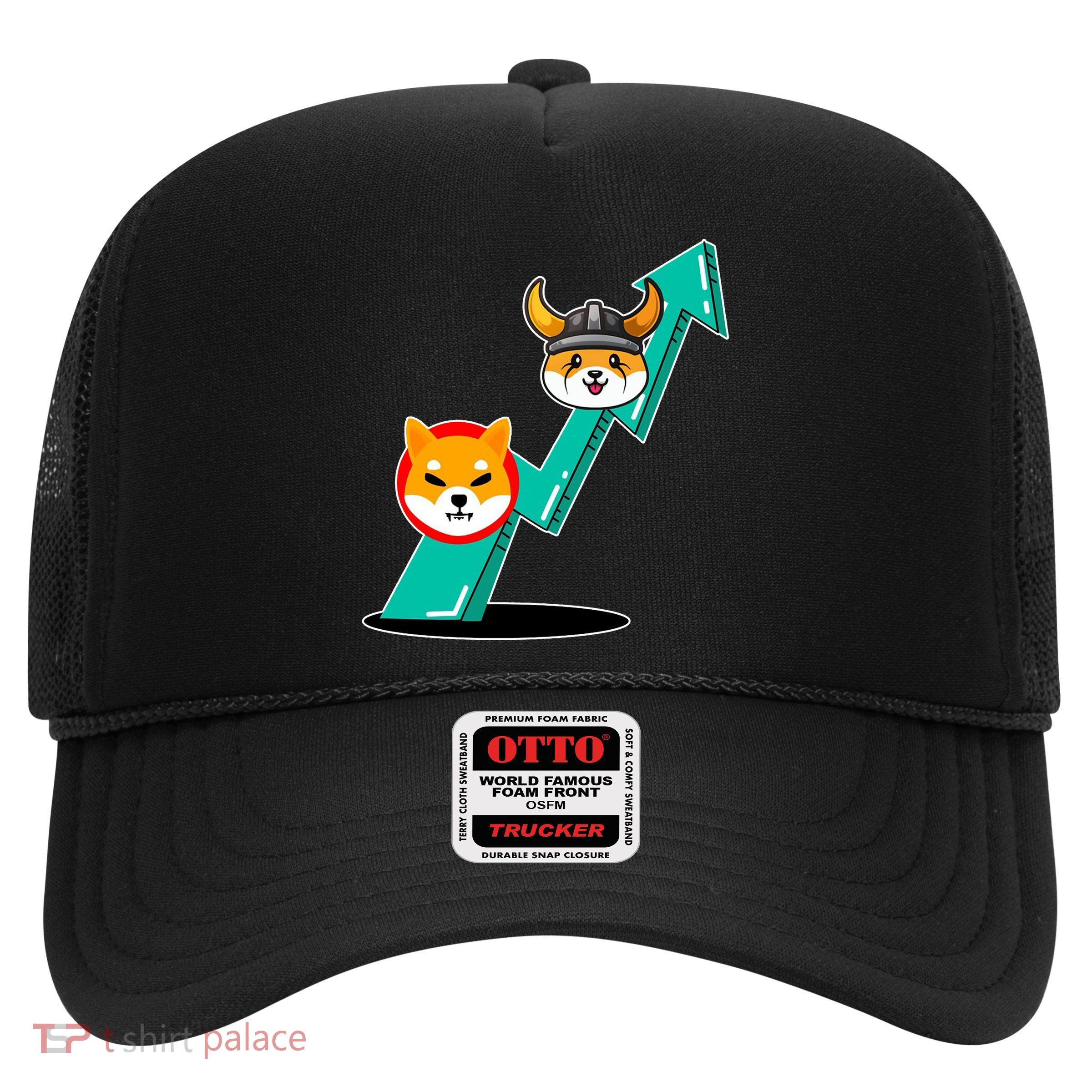 Shiba To The Moon Chart Trucker Hat