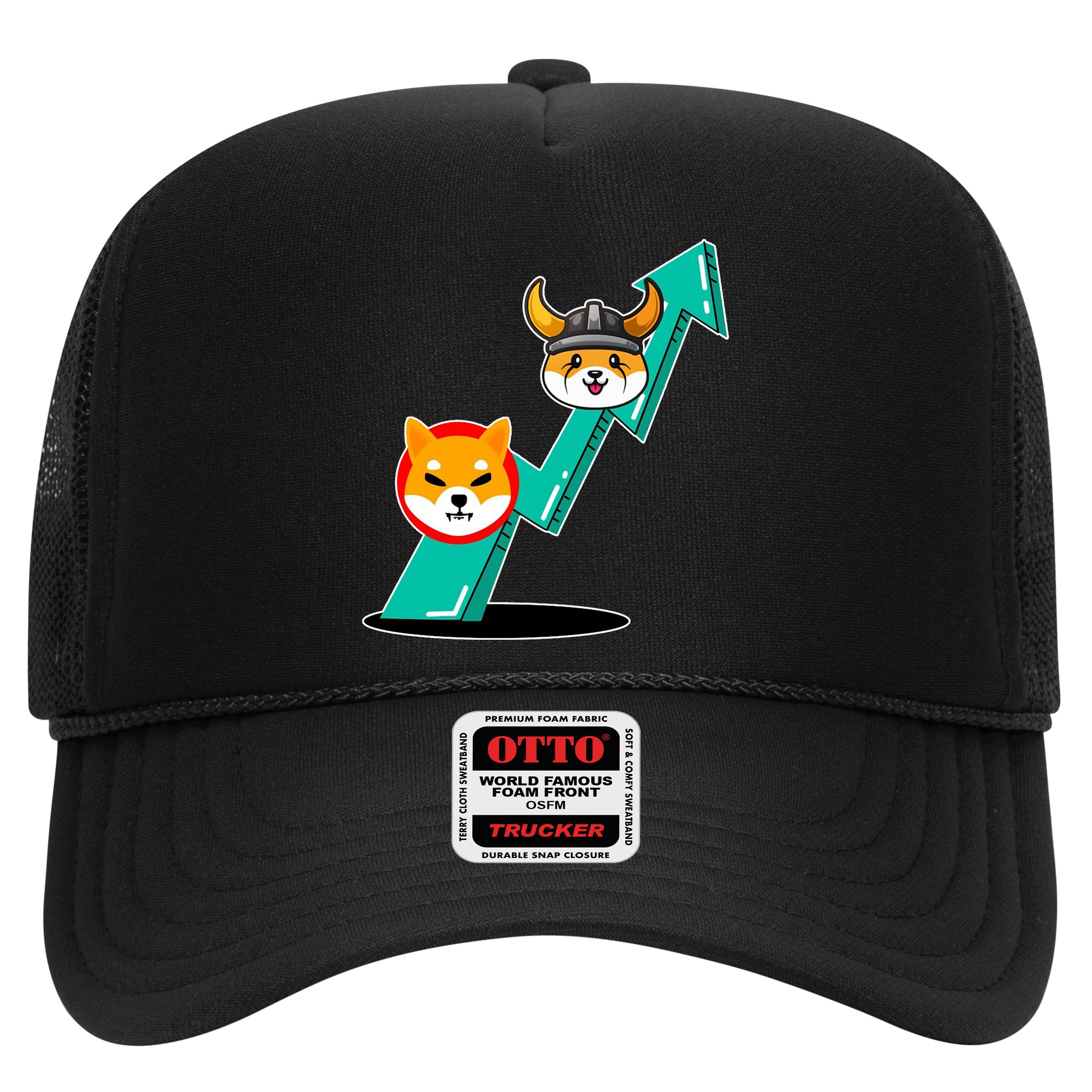 Shiba To The Moon Chart Hat
