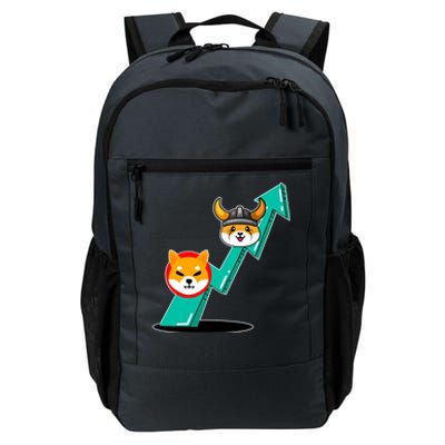 Shiba To The Moon Chart Daily Commute Backpack