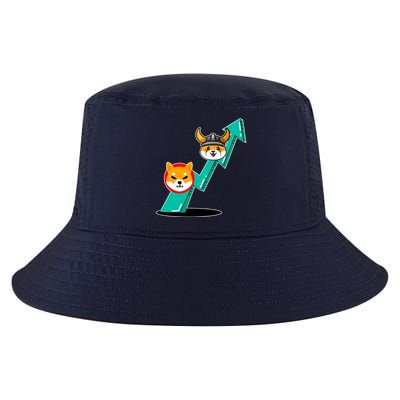 Shiba To The Moon Chart Cool Comfort Performance Bucket Hat