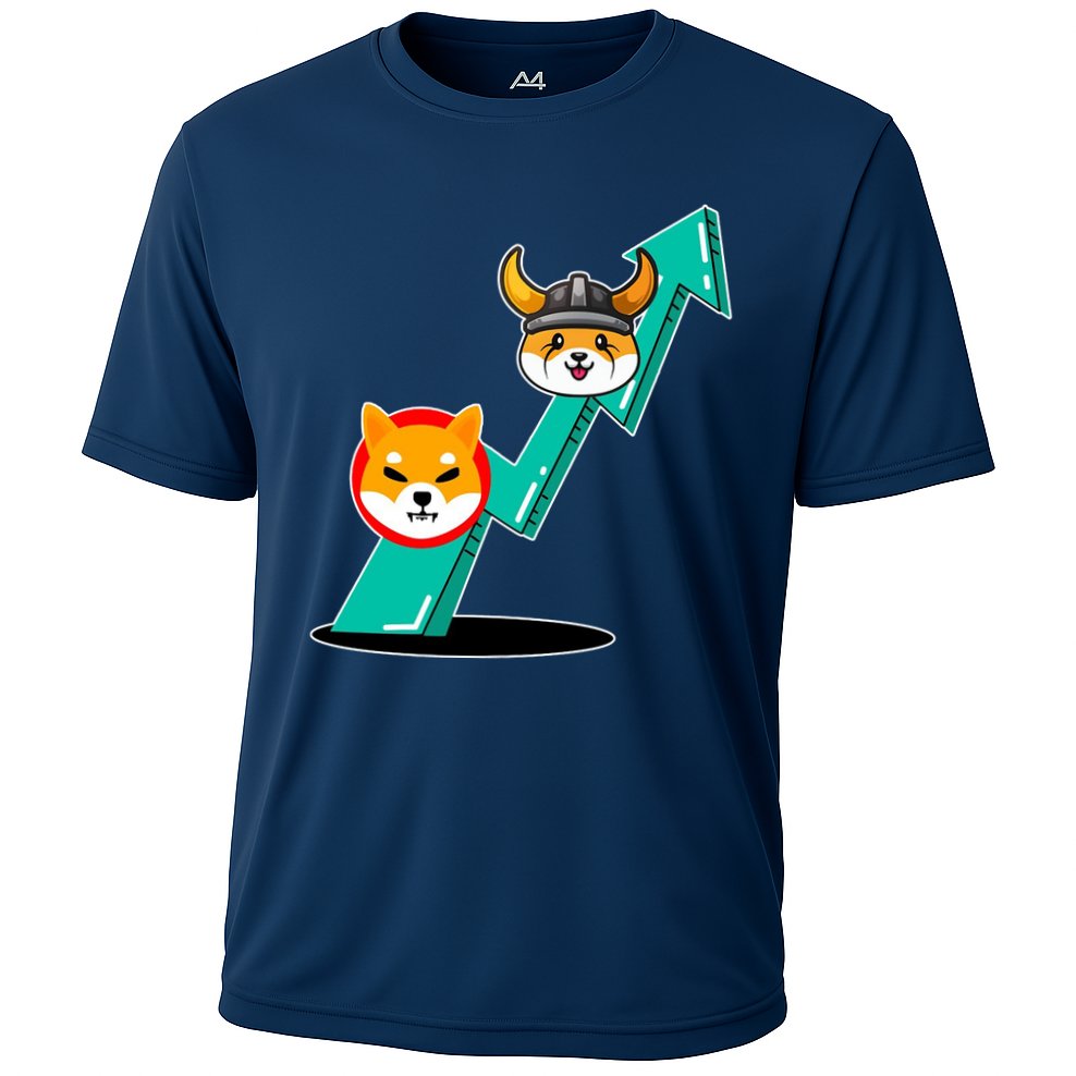 Shiba To The Moon Chart Performance Shirt
