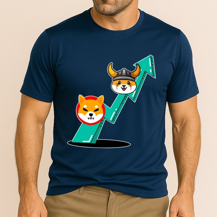 Shiba To The Moon Chart Performance Shirt