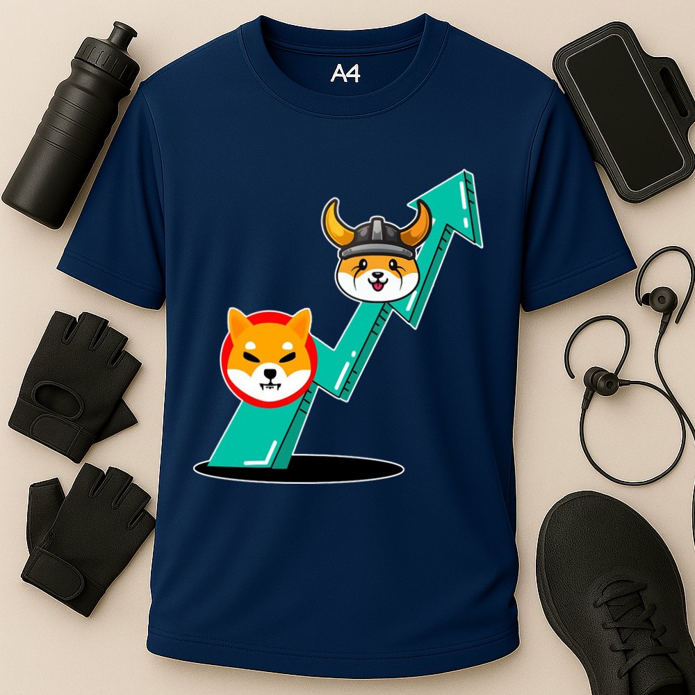 Shiba To The Moon Chart Performance Shirt