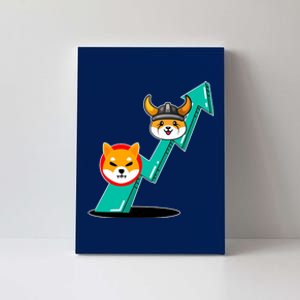 Shiba To The Moon Chart Canvas