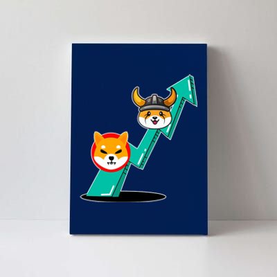 Shiba To The Moon Chart Canvas