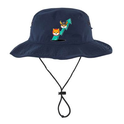 Shiba To The Moon Chart Bucket Hat