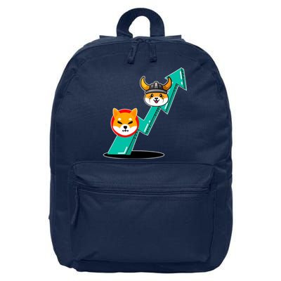 Shiba To The Moon Chart 16 in Basic Backpack