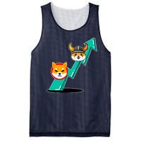 Shiba To The Moon Chart Mesh Reversible Basketball Jersey Tank