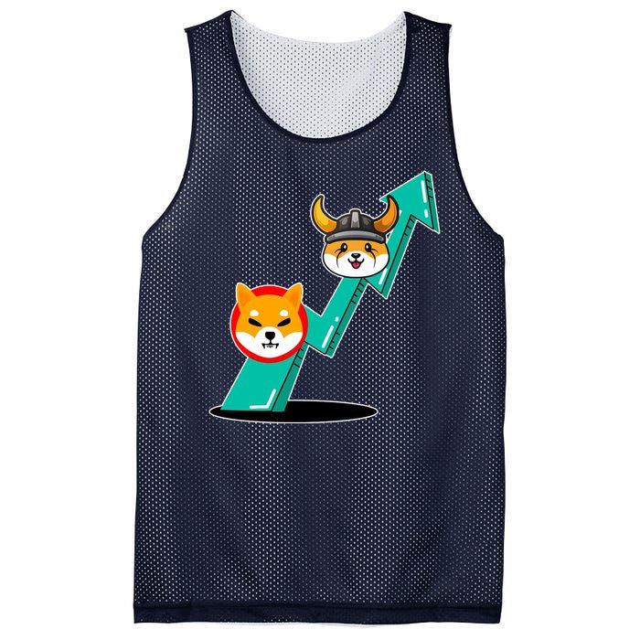 Shiba To The Moon Chart Mesh Reversible Basketball Jersey Tank