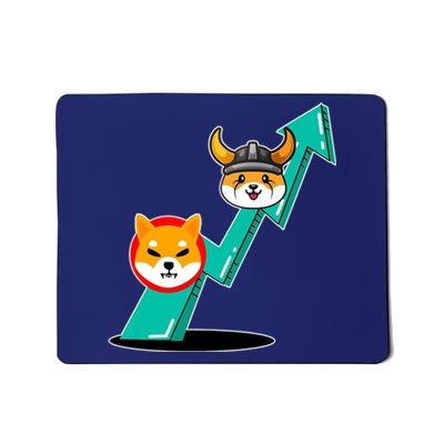 Shiba To The Moon Chart Mousepad