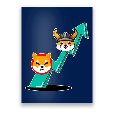 Shiba To The Moon Chart Poster