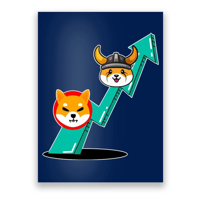 Shiba To The Moon Chart Poster