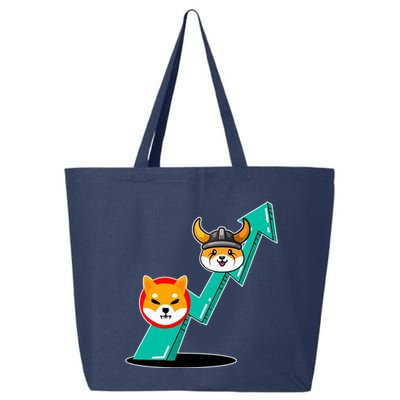 Shiba To The Moon Chart 25L Jumbo Tote