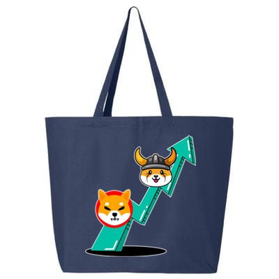 Shiba To The Moon Chart 25L Jumbo Tote