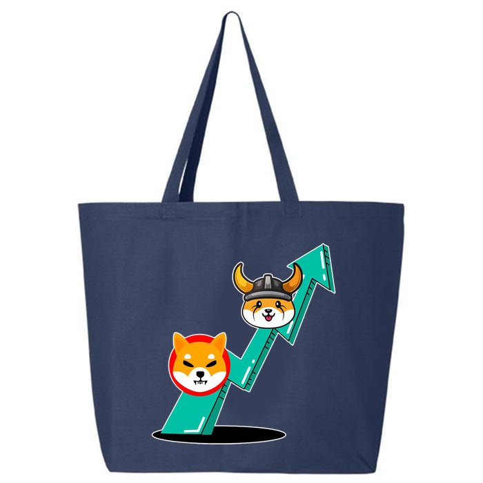 Shiba To The Moon Chart 25L Jumbo Tote