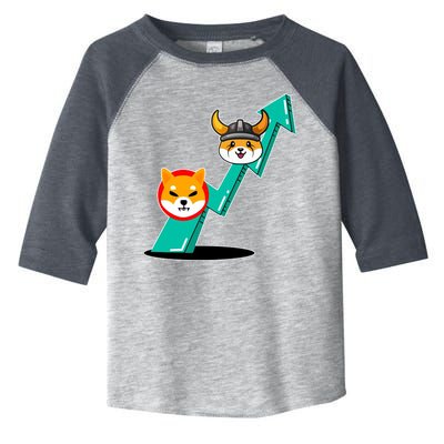 Shiba To The Moon Chart Toddler Fine Jersey T-Shirt