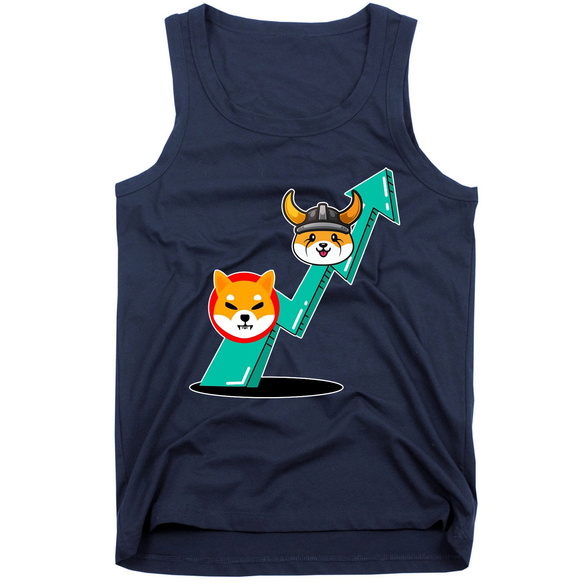 Shiba To The Moon Chart Tank Top