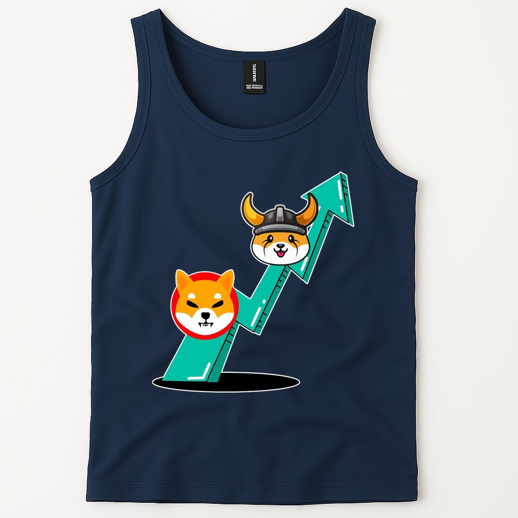 Shiba To The Moon Chart Tank Top