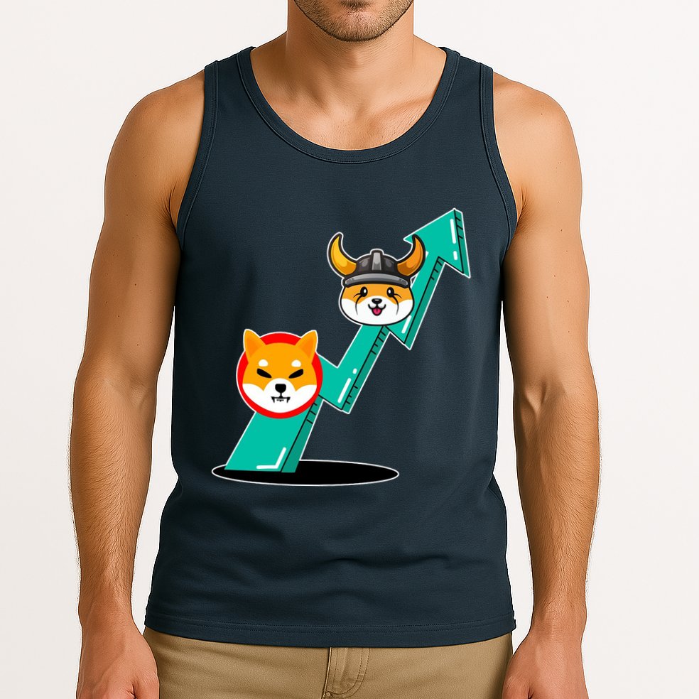 Shiba To The Moon Chart Tank Top