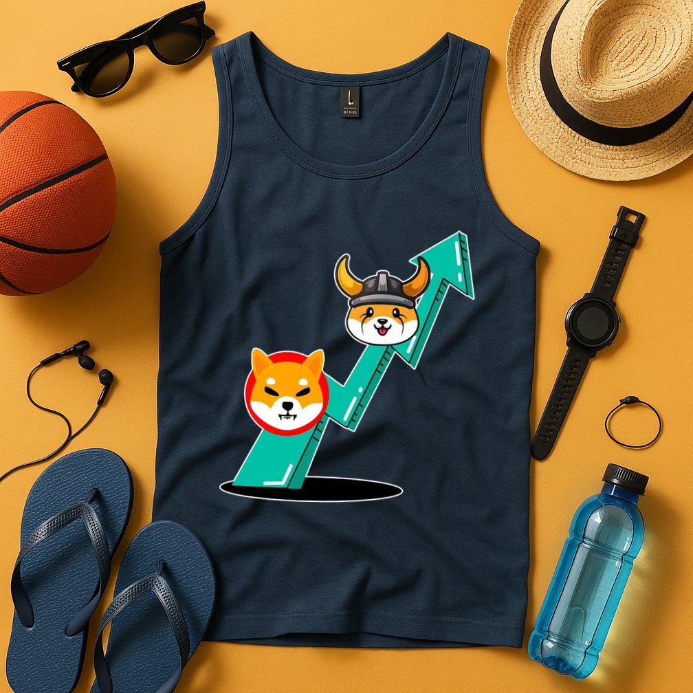 Shiba To The Moon Chart Tank Top
