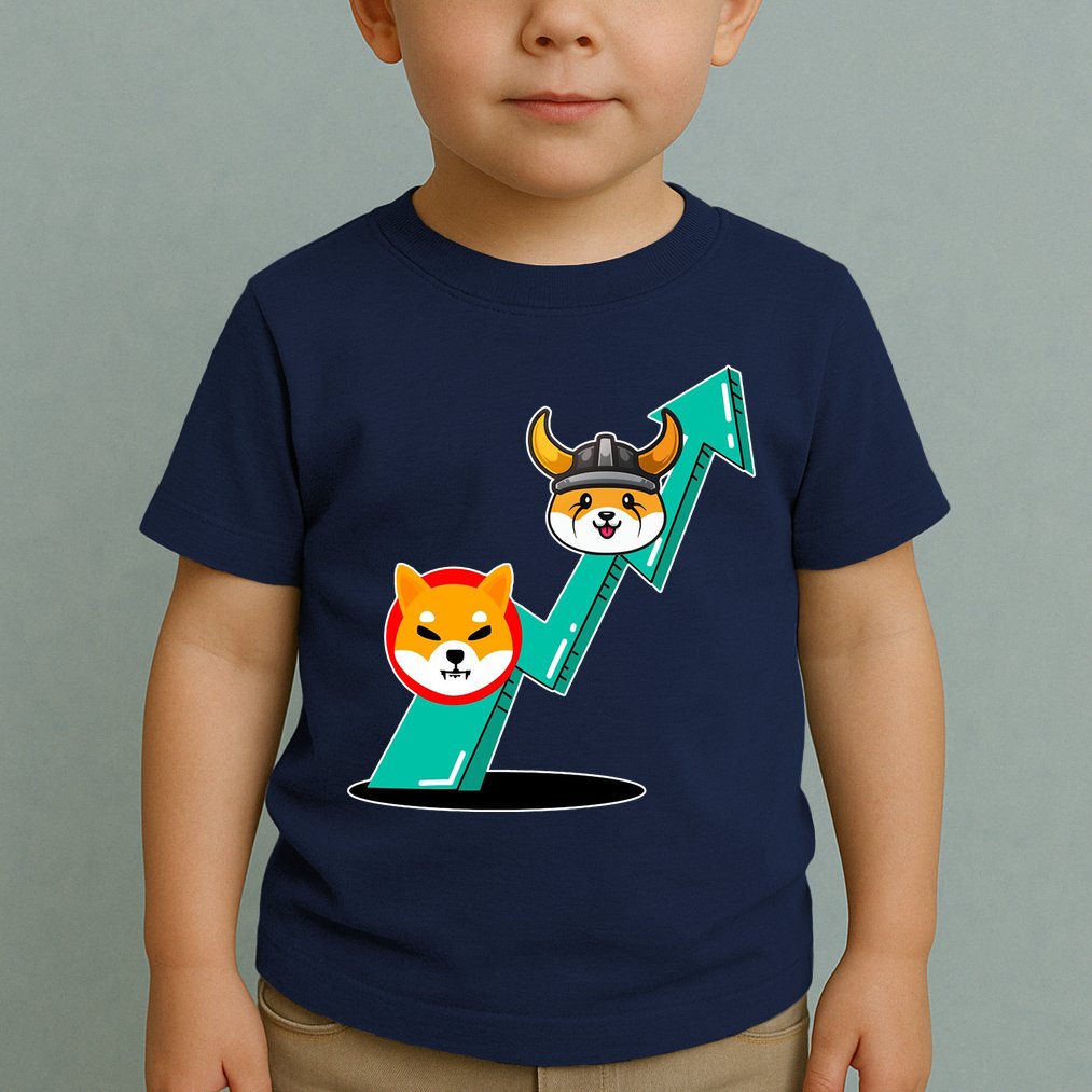 Shiba To The Moon Chart Toddler T-Shirt