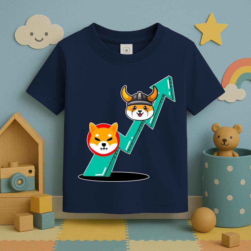 Shiba To The Moon Chart Toddler T-Shirt