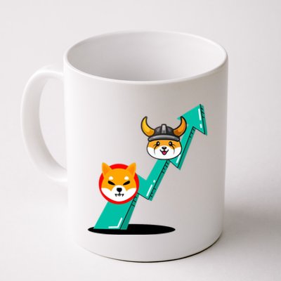 Shiba To The Moon Chart Coffee Mug