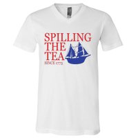 Spilling The Tea V-Neck T-Shirt