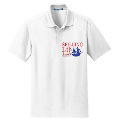 Spilling The Tea Dry Zone Grid Polo