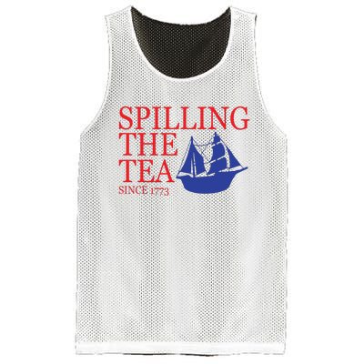 Spilling The Tea Mesh Reversible Basketball Jersey Tank