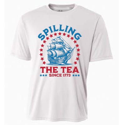 Spilling The Tea Since 1773 Cooling Performance Crew T-Shirt