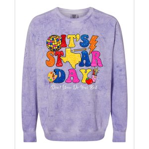 Staar Testing Test Day DonT Stress Do Your Best Teacher Colorblast Crewneck Sweatshirt