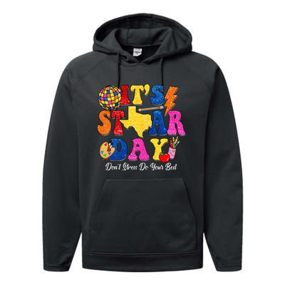 Staar Testing Test Day DonT Stress Do Your Best Teacher Performance Fleece Hoodie