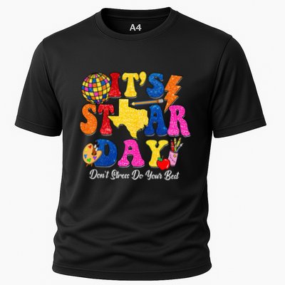 Staar Testing Test Day DonT Stress Do Your Best Teacher Cooling Performance Crew T-Shirt