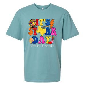 Staar Testing Test Day DonT Stress Do Your Best Teacher Sueded Cloud Jersey T-Shirt