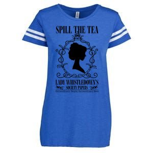 Spill The Tea Lady Whistledowns Society Papers Lady Whistledown His Enza Ladies Jersey Football T-Shirt