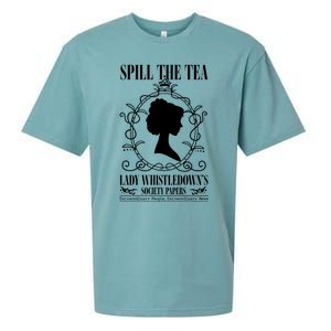 Spill The Tea Lady Whistledowns Society Papers Lady Whistledown His Sueded Cloud Jersey T-Shirt