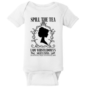 Spill The Tea Lady Whistledowns Society Papers Lady Whistledown His Baby Bodysuit