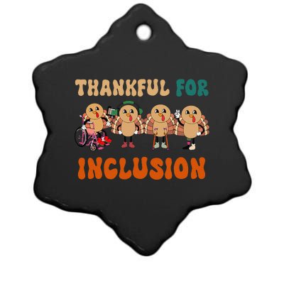 Speech Therapist Thanksgiving Thankful For Inclusion Ceramic Star Ornament