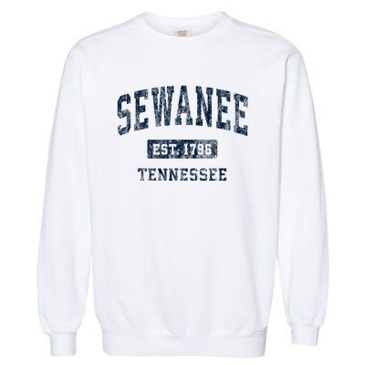 Sewanee Tennessee Tn Vintage Athletic Sports Design Garment-Dyed Sweatshirt