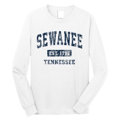 Sewanee Tennessee Tn Vintage Athletic Sports Design Long Sleeve Shirt