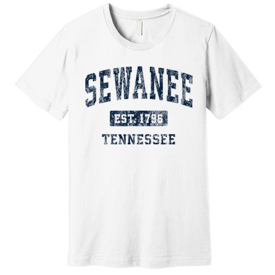 Sewanee Tennessee Tn Vintage Athletic Sports Design Premium T-Shirt