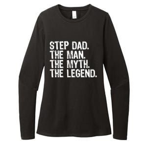 Stepdad The The Myth The Legend Cool Funny Stepdad Gift Womens CVC Long Sleeve Shirt