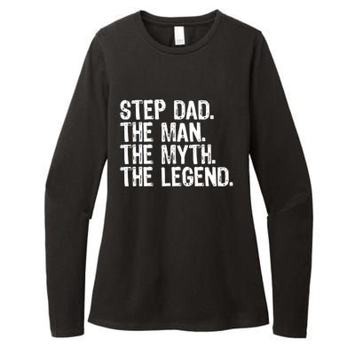 Stepdad The The Myth The Legend Cool Funny Stepdad Gift Womens CVC Long Sleeve Shirt