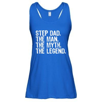 Stepdad The The Myth The Legend Cool Funny Stepdad Gift Ladies Essential Flowy Tank