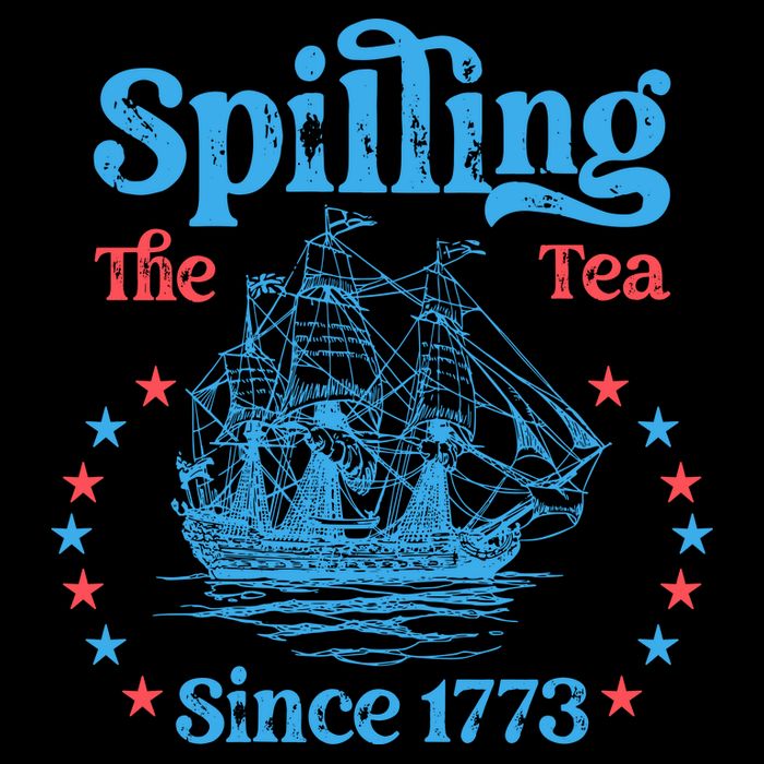 Spilling The Tea Since 1773 American History Drawstring Bag