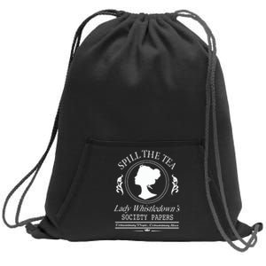 Spill The Tea Lady Whistledown Society Papers Sweatshirt Cinch Pack Bag