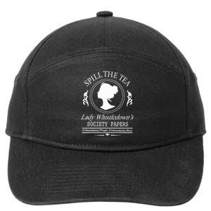 Spill The Tea Lady Whistledown Society Papers 7-Panel Snapback Hat